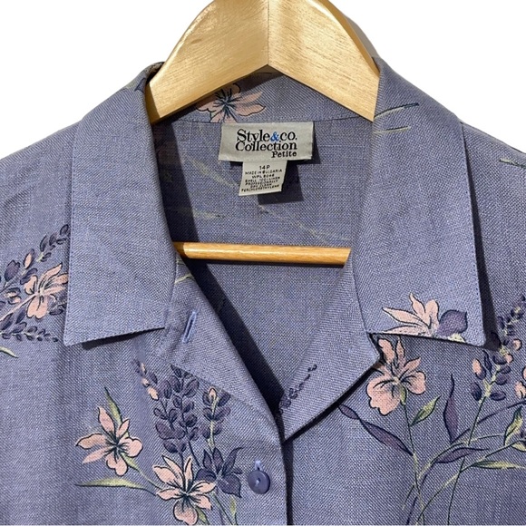 Collection & Co Womens Vintage Linen Floral Dress and Jacket Set - Picture 3 of 10